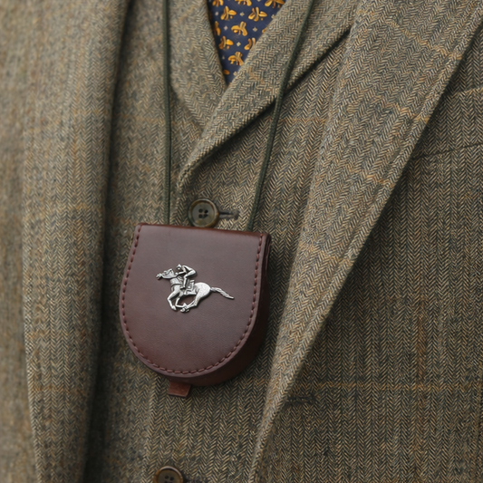 Horse Racing Leather Betting Slip & Cash Case