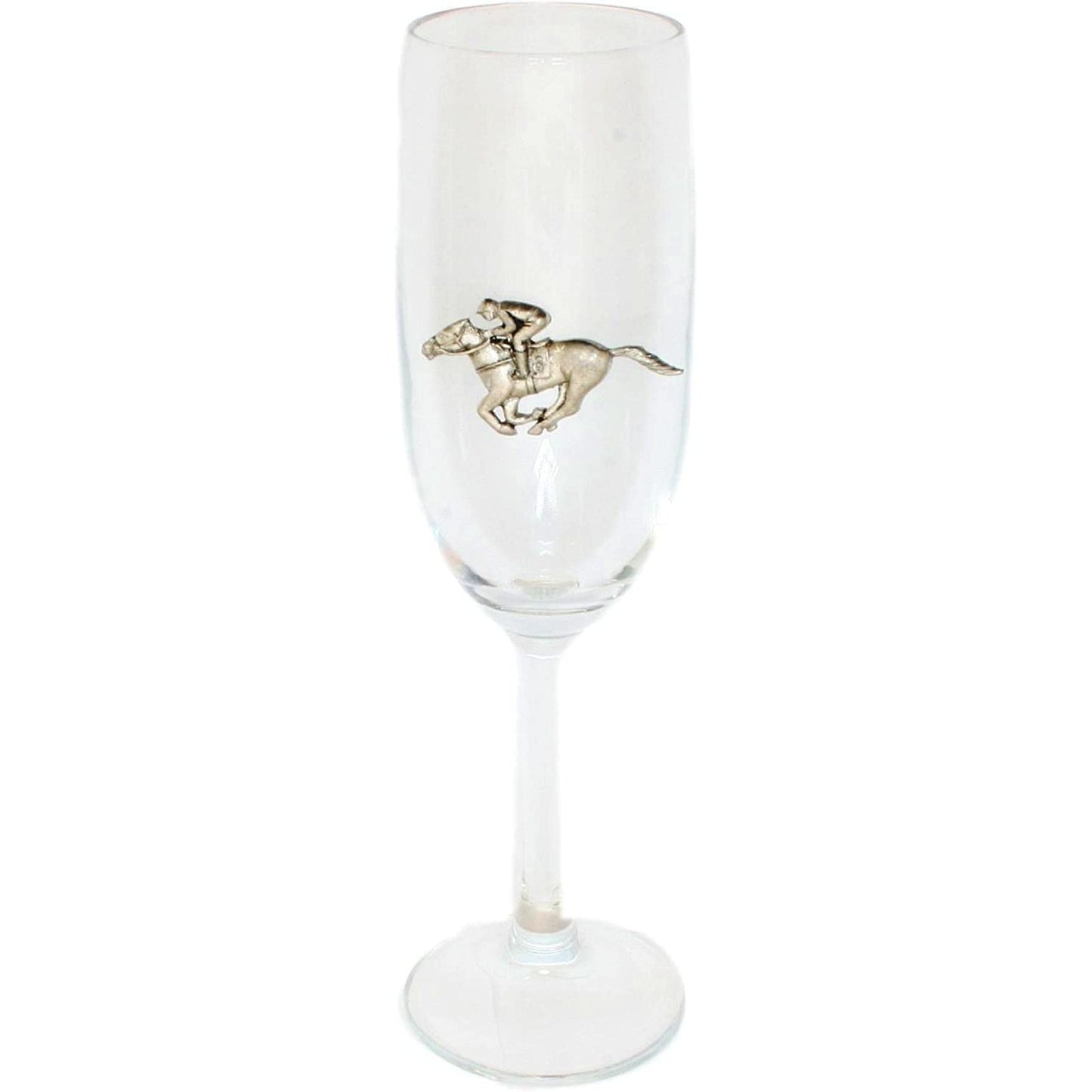 Horse Racing Champagne Prosecco Flute Glass