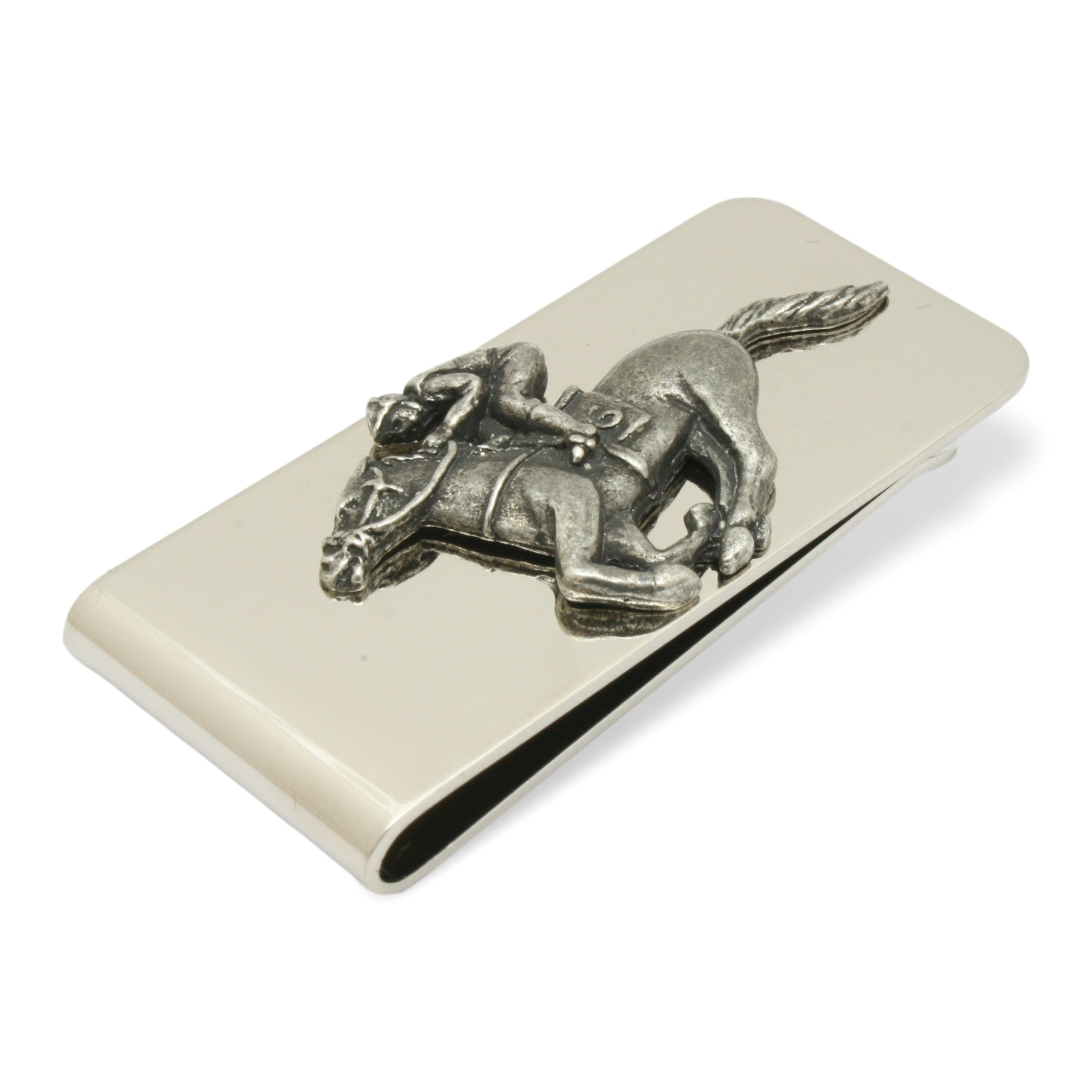 LUCKY MONEY CLIP Sterling Silver 2024 Money clip Horse Race Ticket Prize Charm Ingot Vintage Gift Ideas Hollywood Park Race Track Equestrian