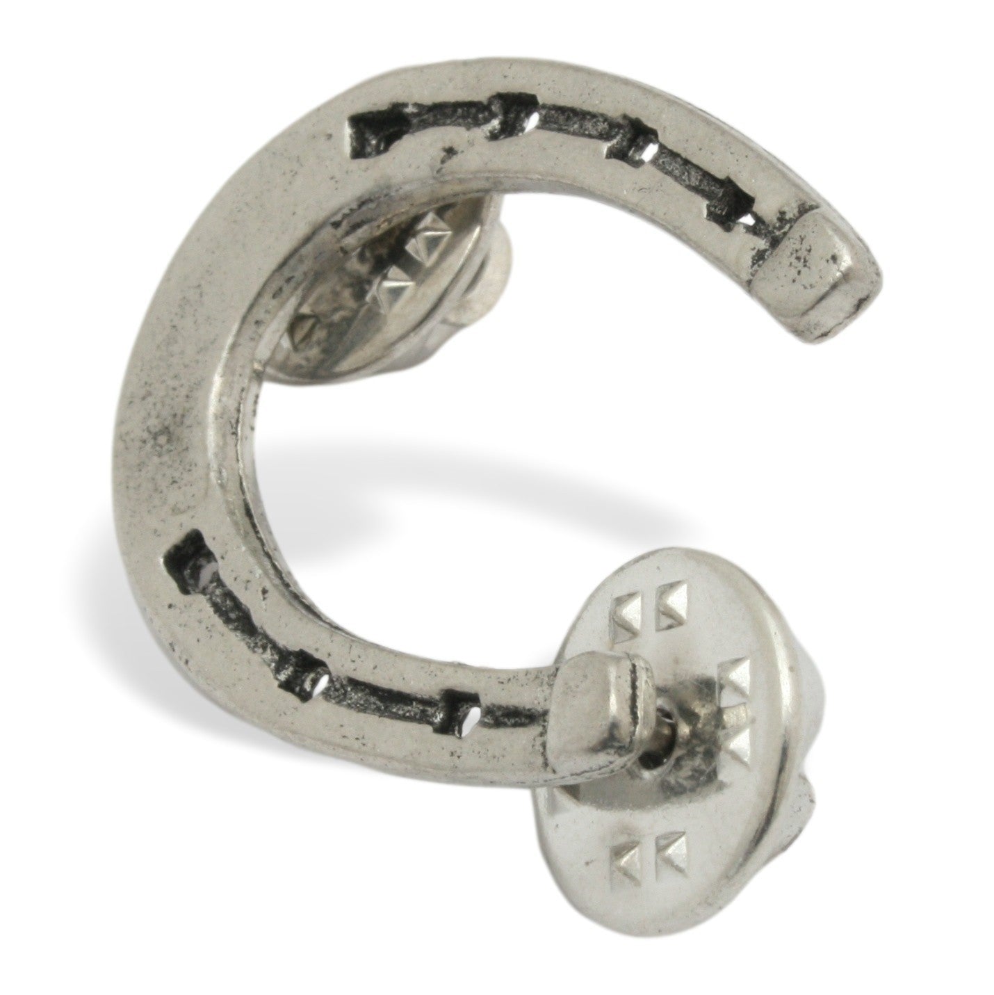 Pewter Horse Shoe Pin Badge
