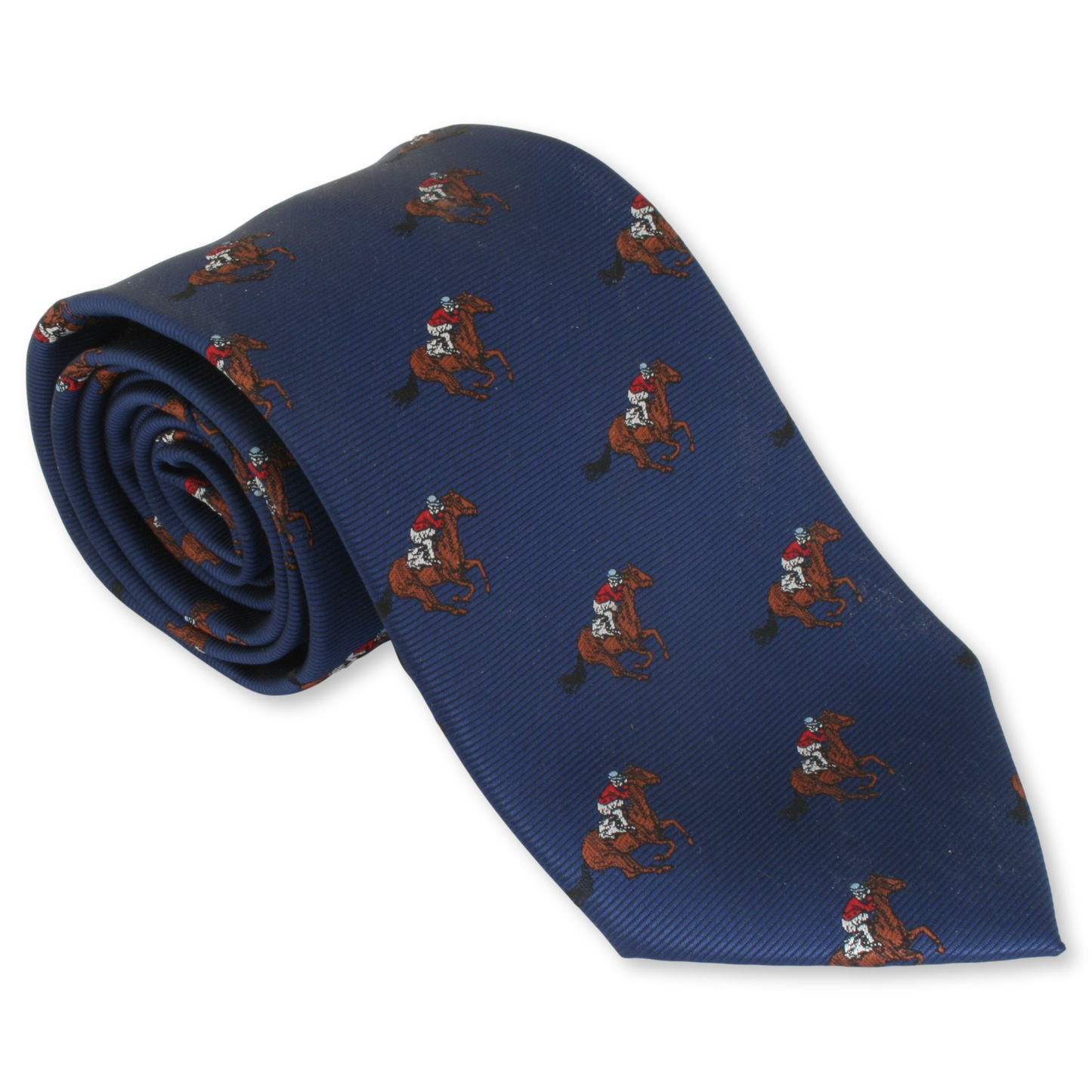 Blue Horse Racing Gentlemans Neck Tie