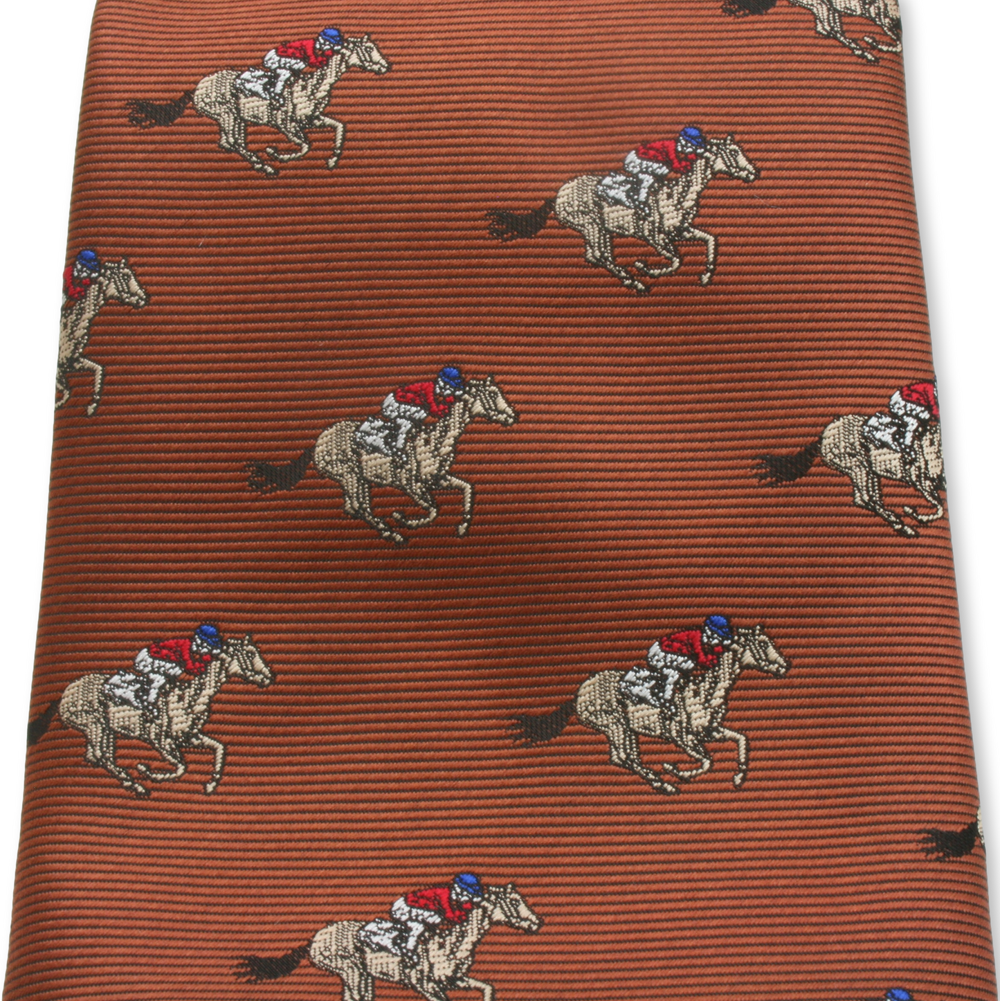 Brown Horse Racing Necktie