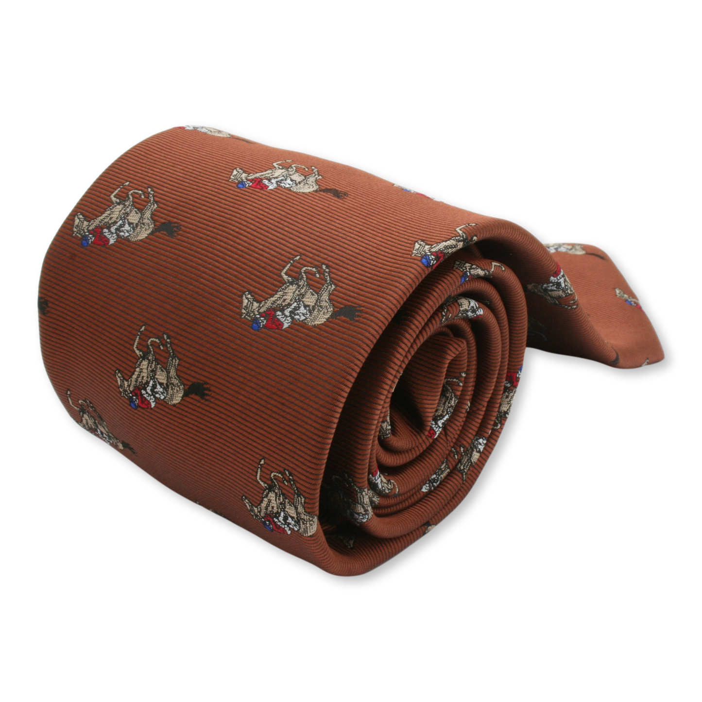 Brown Horse Racing Necktie