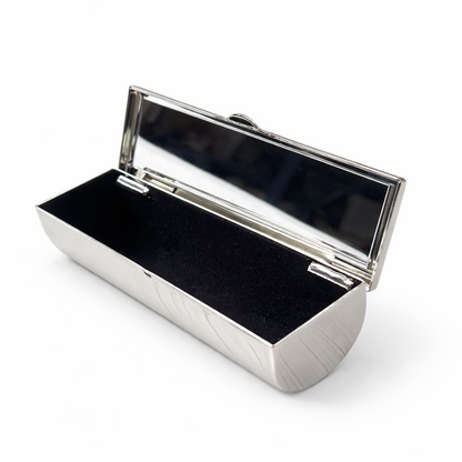Personalised Metal Lipstick Case & Mirror Lid
