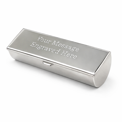 Personalised Metal Lipstick Case & Mirror Lid