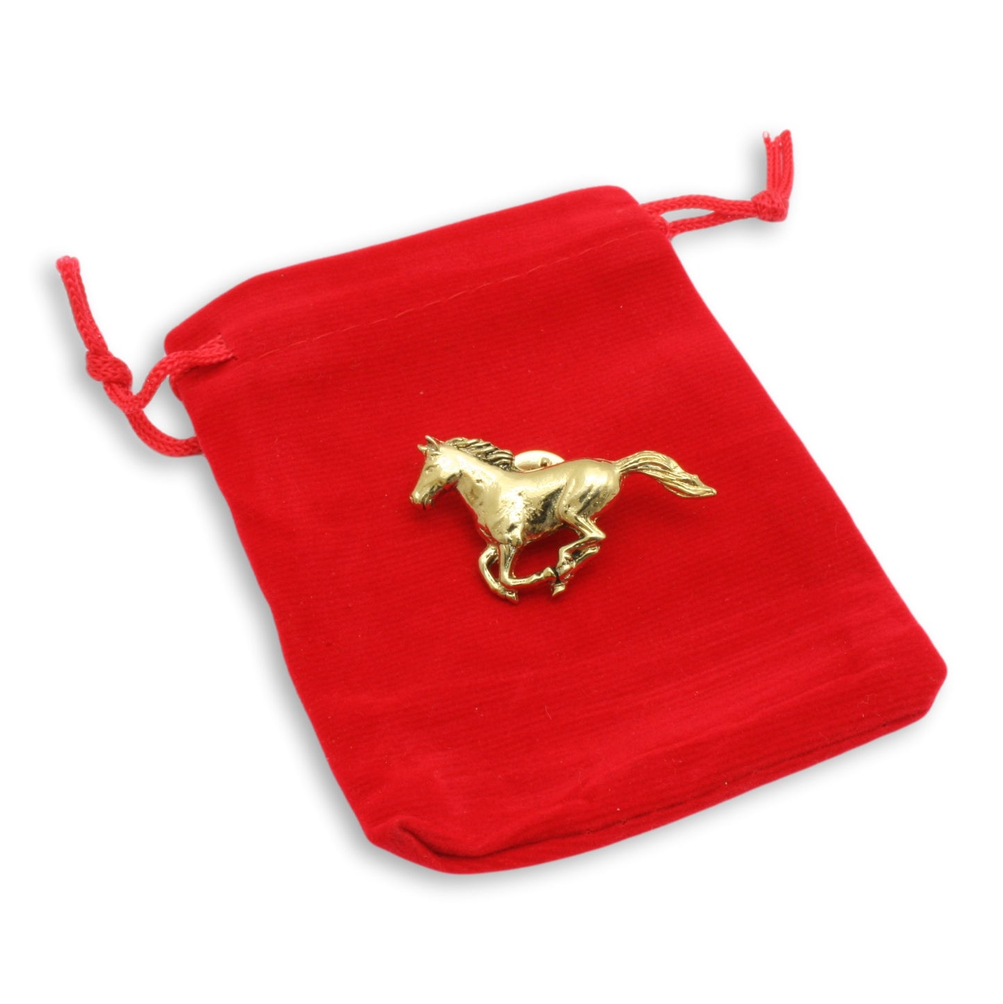 Gold Horse Running Badge