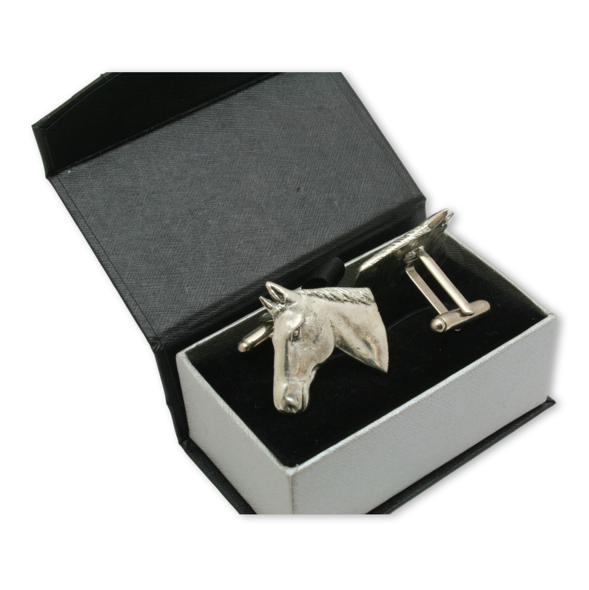 Horse Head Pewter Cufflinks