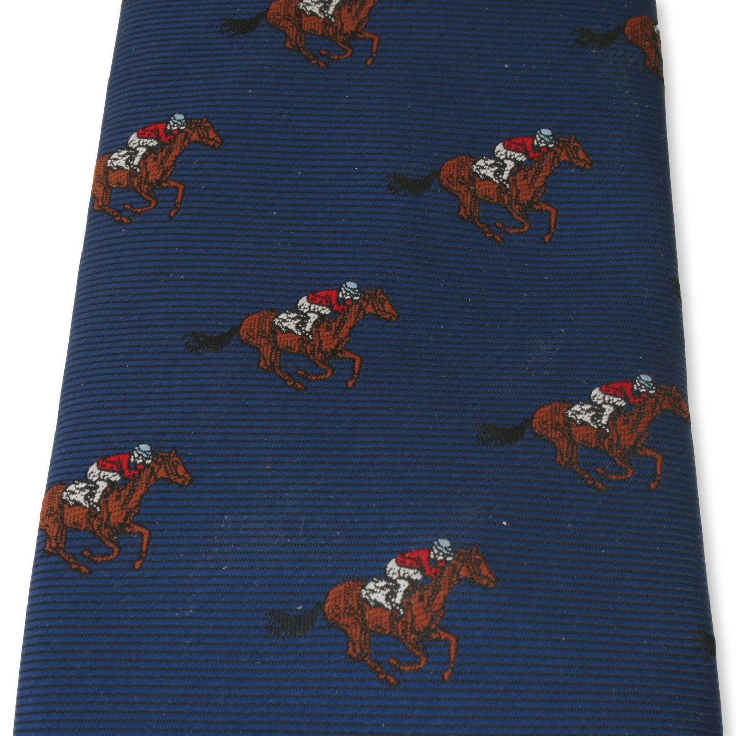 Blue Horse Racing Gentlemans Neck Tie