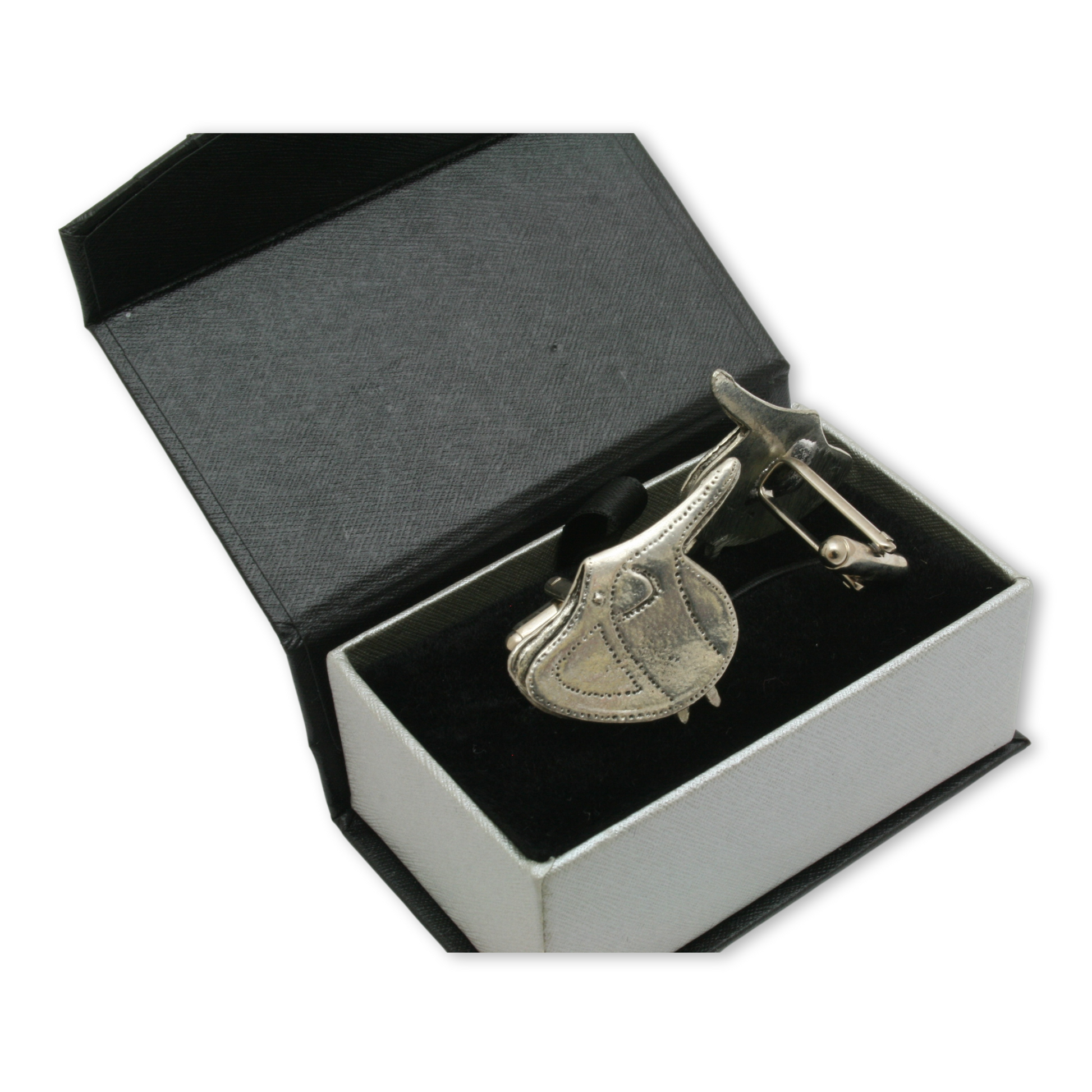 Horse Saddle Pewter Cufflinks