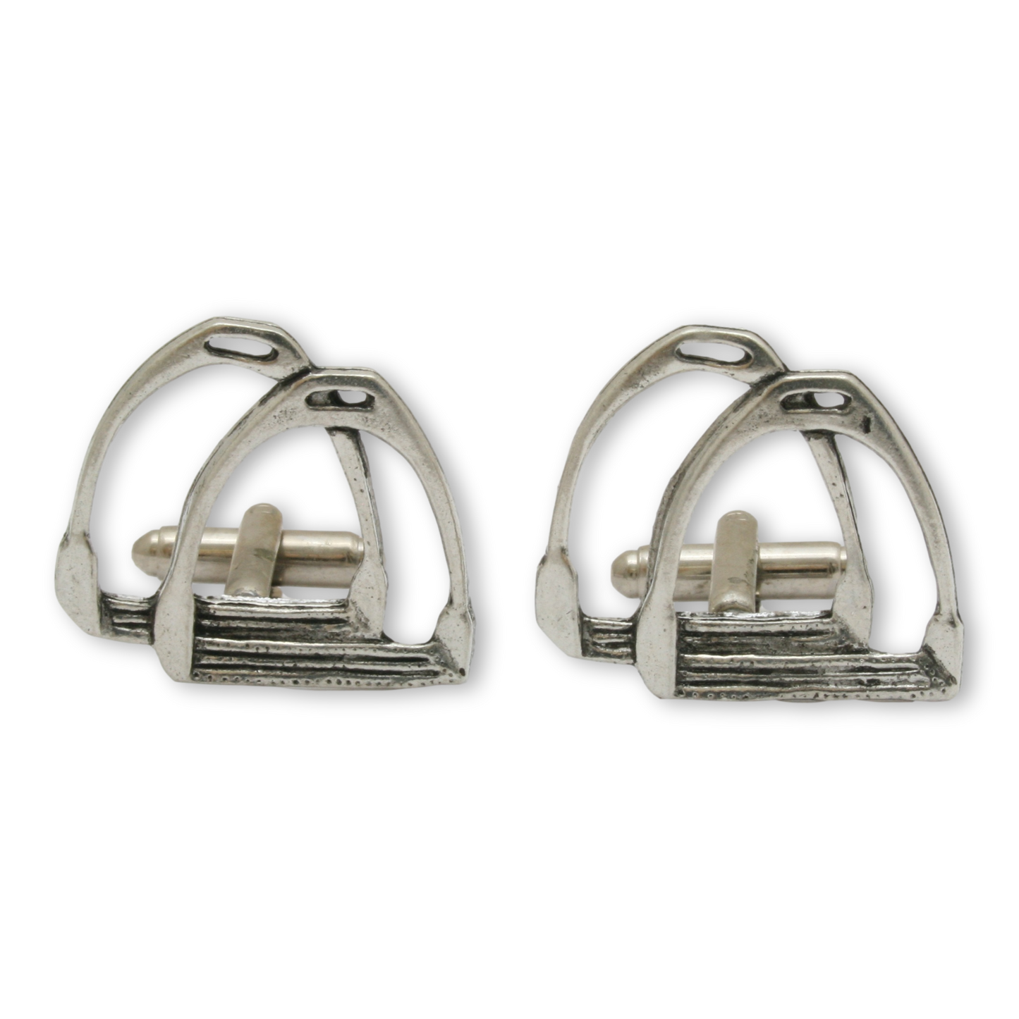 Horse Stirrup Pewter Cufflinks