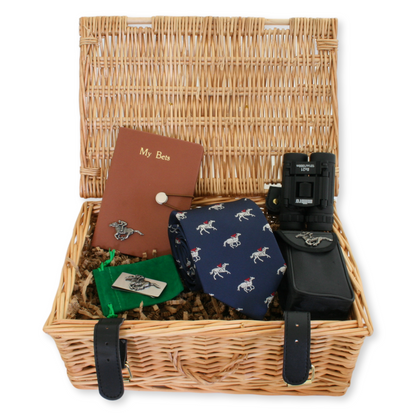 Race Day Essentials Gift Hamper – Binoculars, Tie & Notebook
