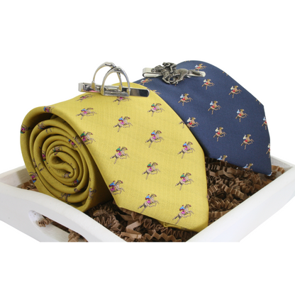 Race Day Ties & Tie Clips Gift Set