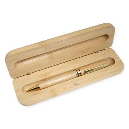 Horse Racing Bamboo Pen & Case Set