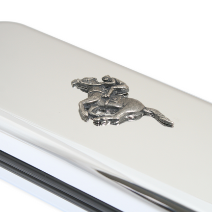 Horse Racing Chrome Glasses Case