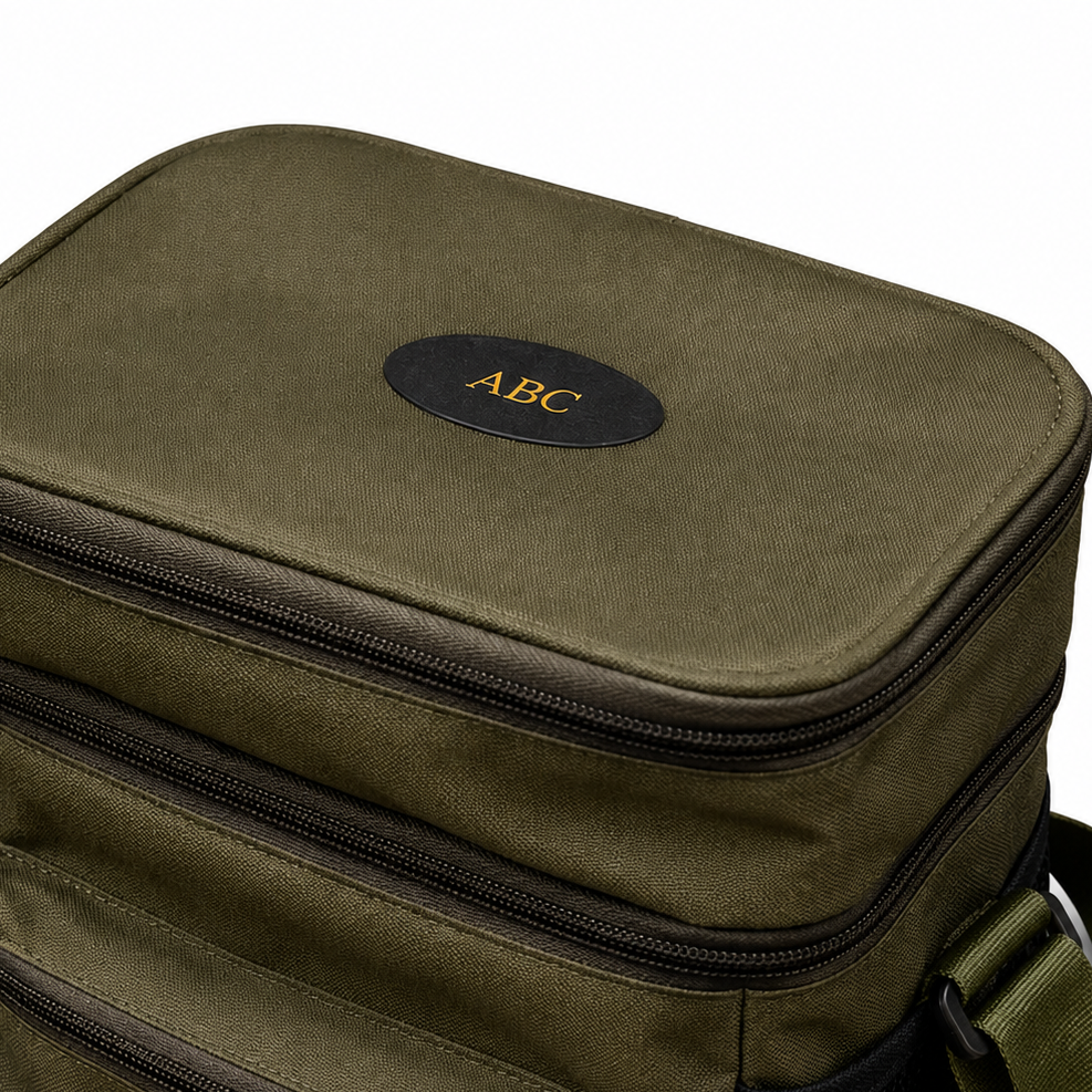 Personalised Canvas Two Compartment Cooler Bag