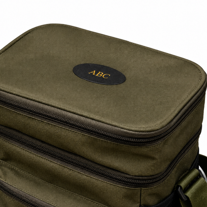 Personalised Canvas Two Compartment Cooler Bag