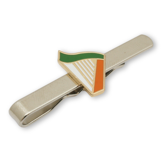 Irish Harp Tie Slide