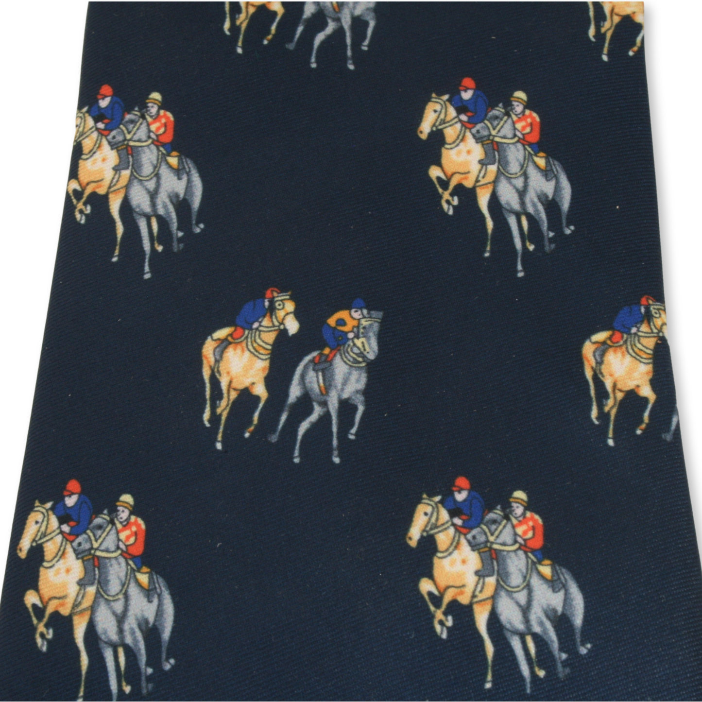 Navy Horse Racing Tie