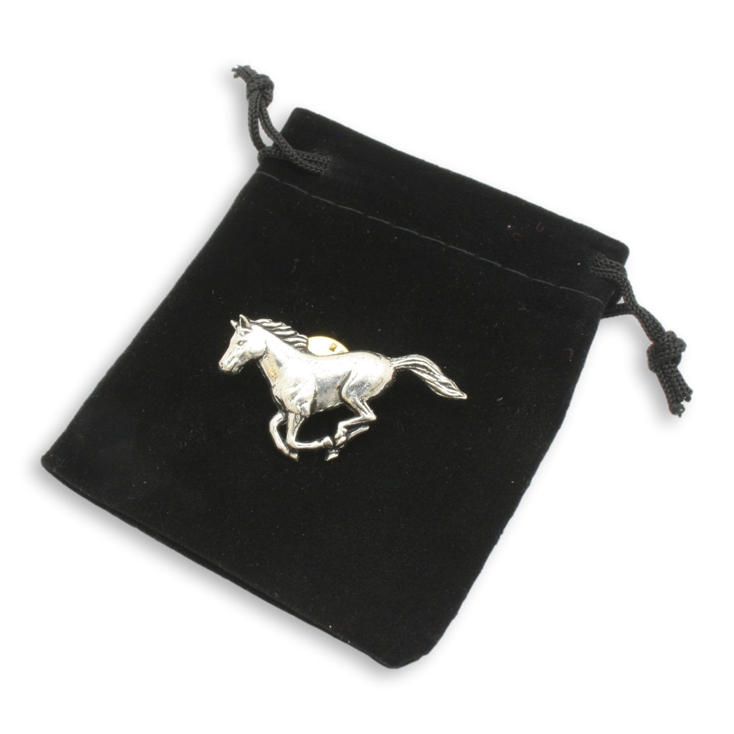 Pewter Horse Running Badge