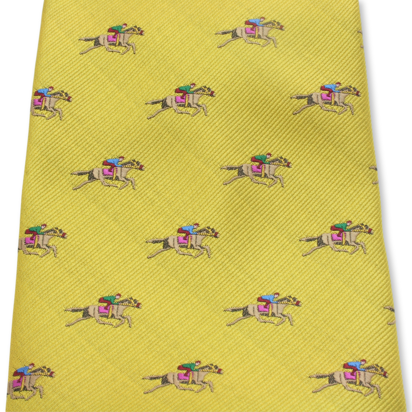 Horse Racing Tie Blue Or Yellow