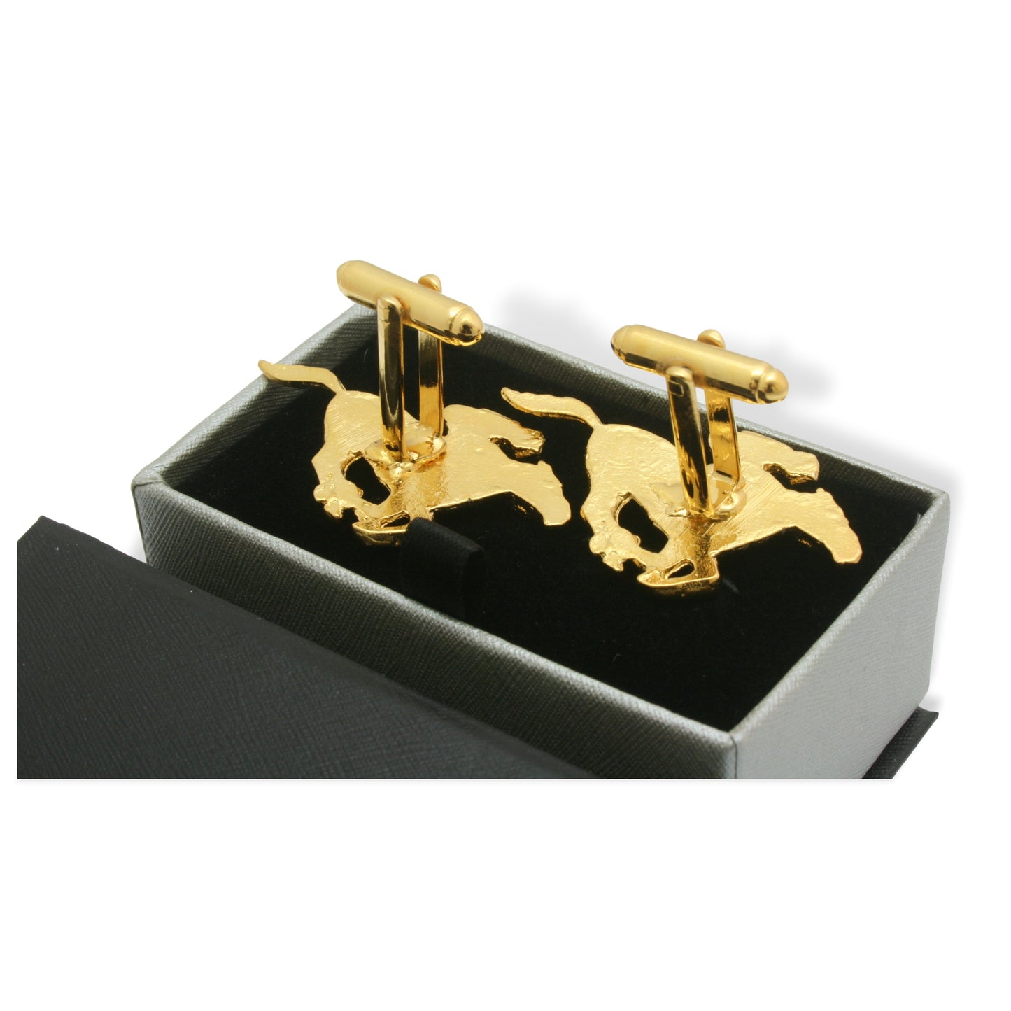 Horse Racing Gold Plated Cufflinks