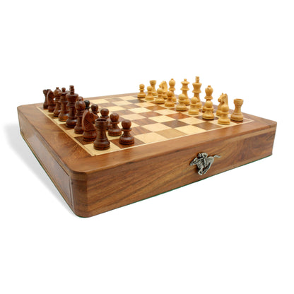 Horse Racing Wooden Chess Set