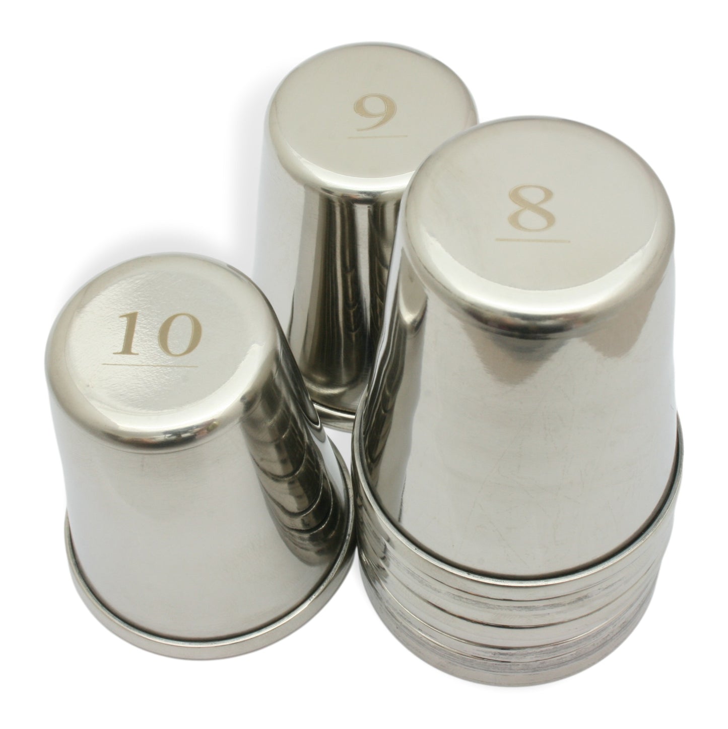 1-10 Numbered Steel Stirrup Cups