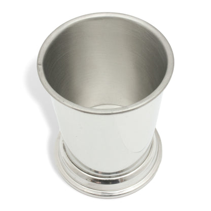 Pewter Mint Julep Cup & Horse Racing Motif