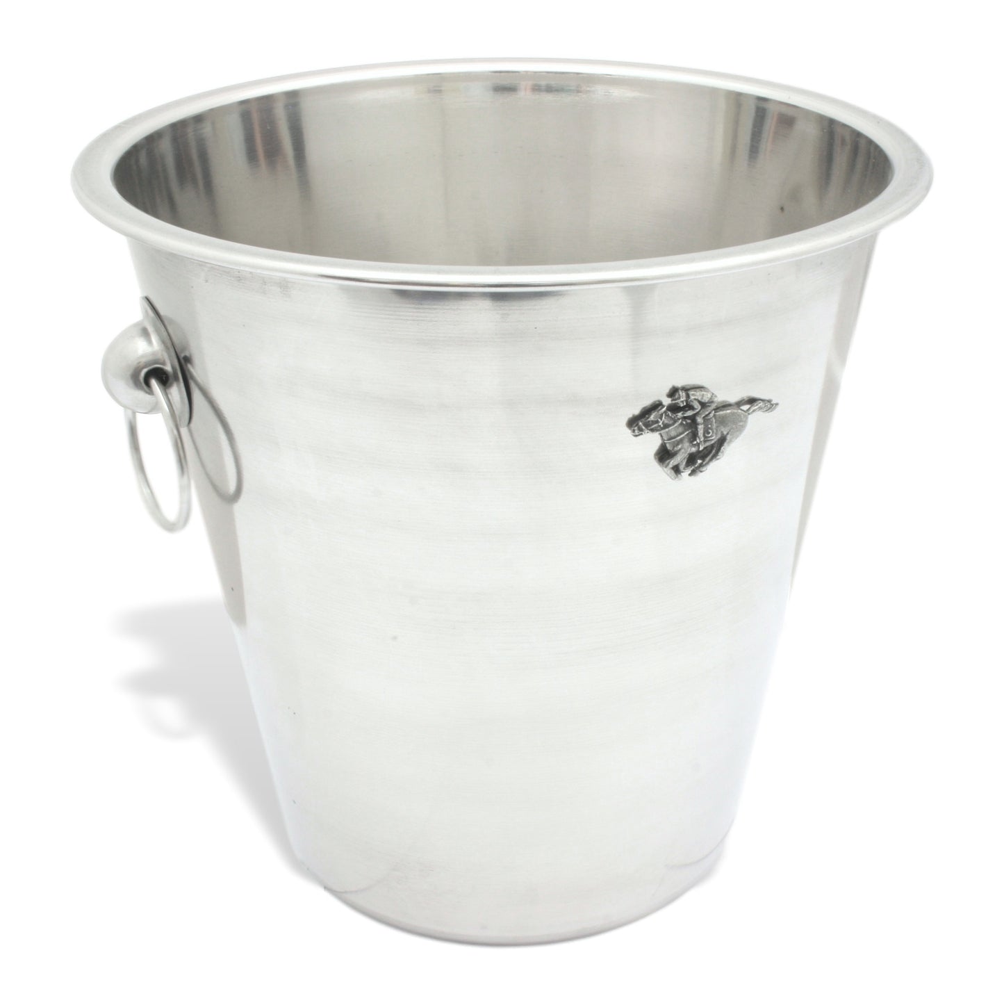 Champagne Ice Bucket & Pewter Horse Racing motif