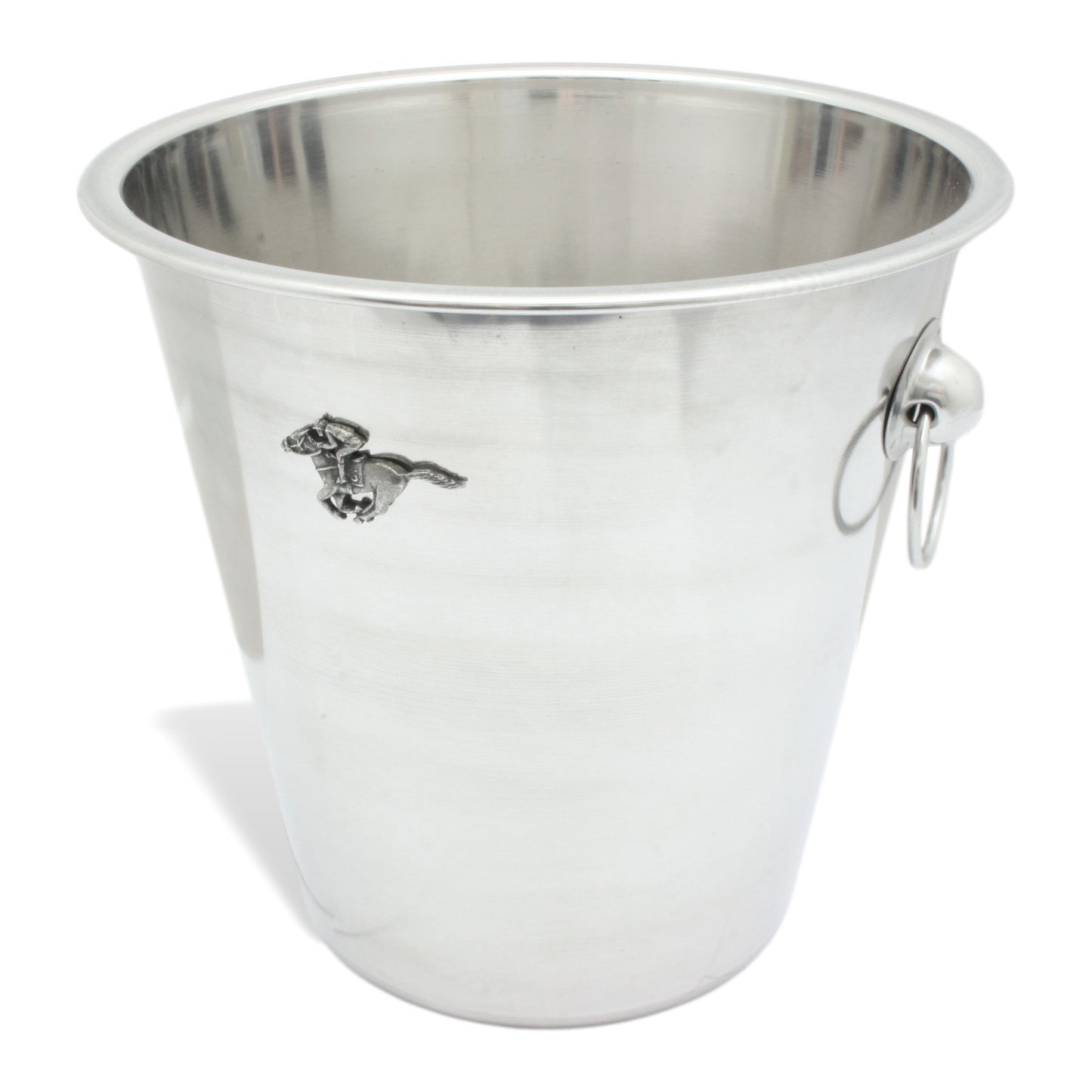 Champagne Ice Bucket & Pewter Horse Racing motif