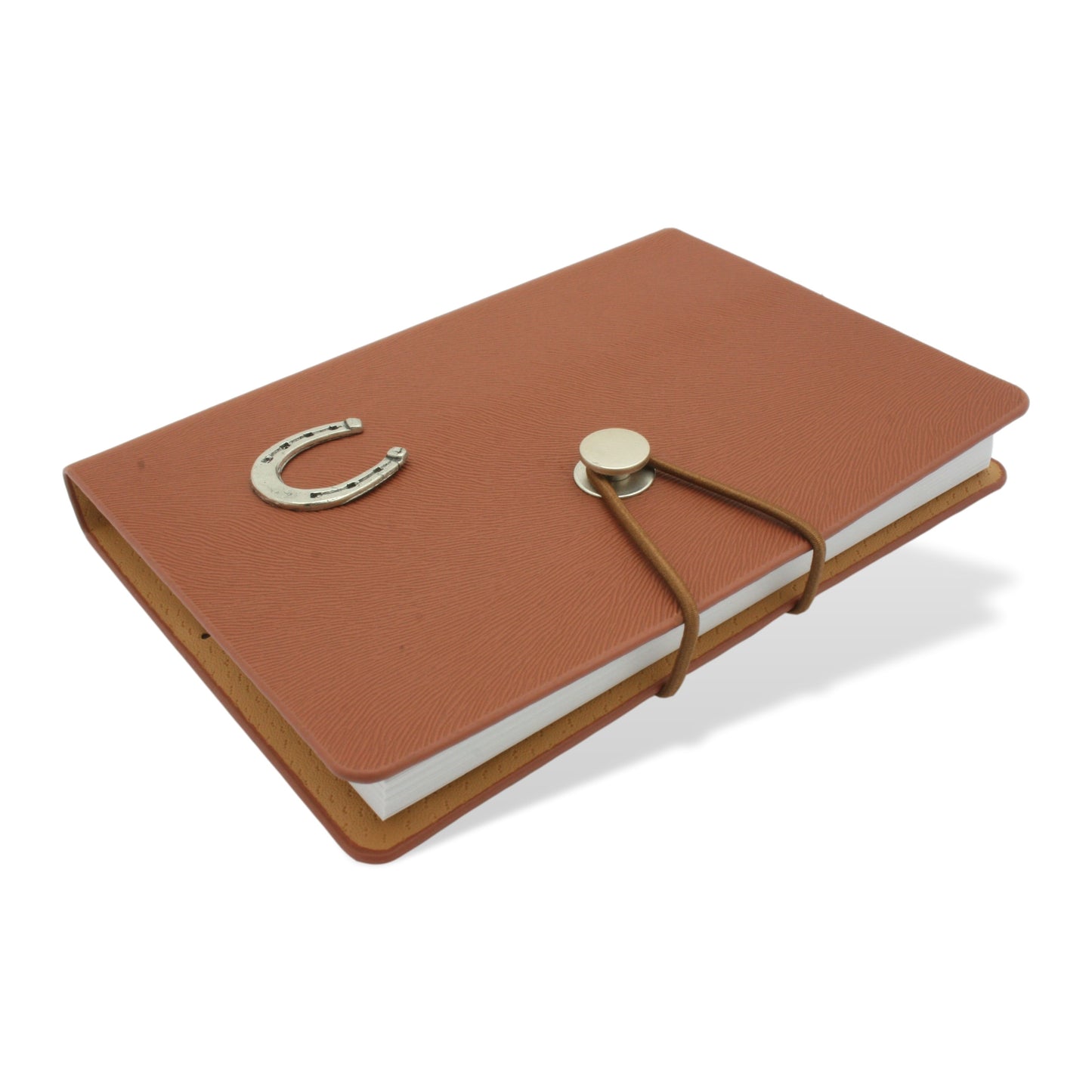 A6 Notebook Pewter Horse Shoe Motif