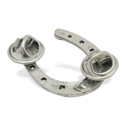 Pewter Horse Shoe Pin Badge