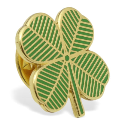 Luck Of The Irish Shamrock Enamel Pin Badge