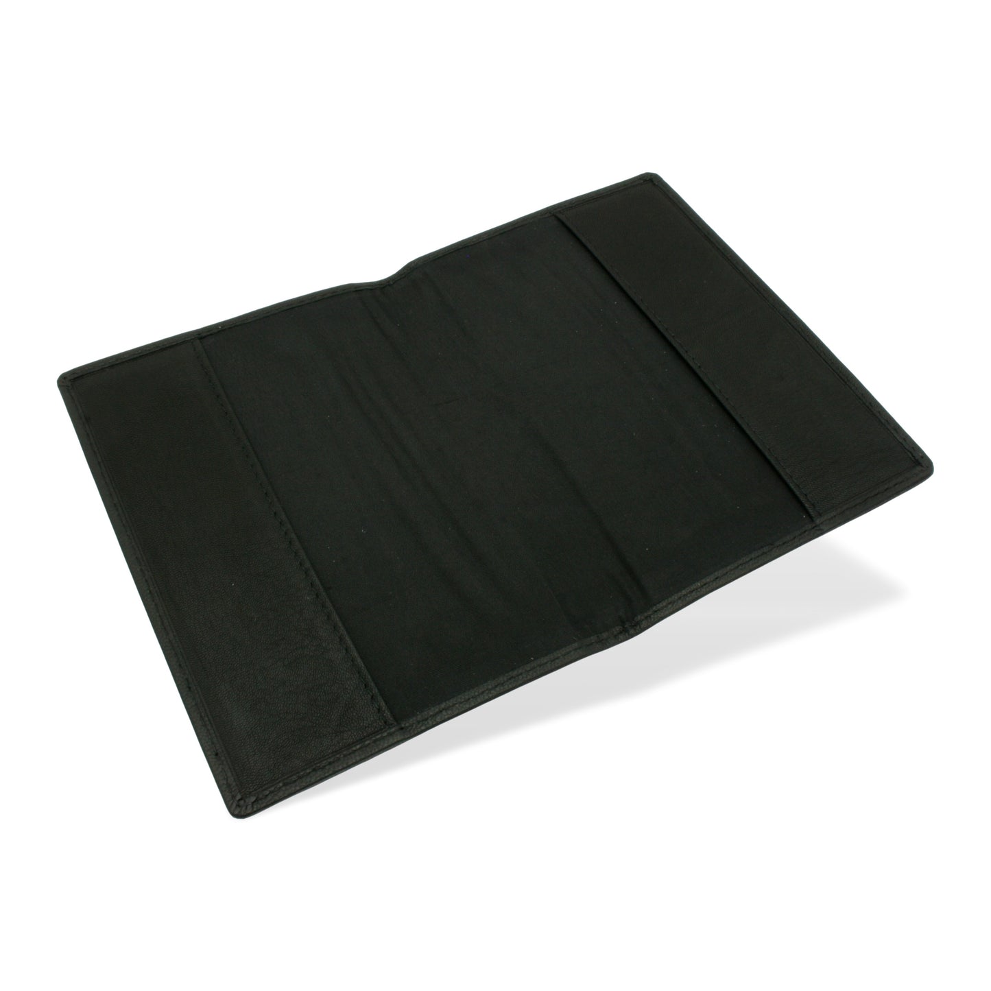 Leather Passport Holder With Lucky Irish Harp Emblem