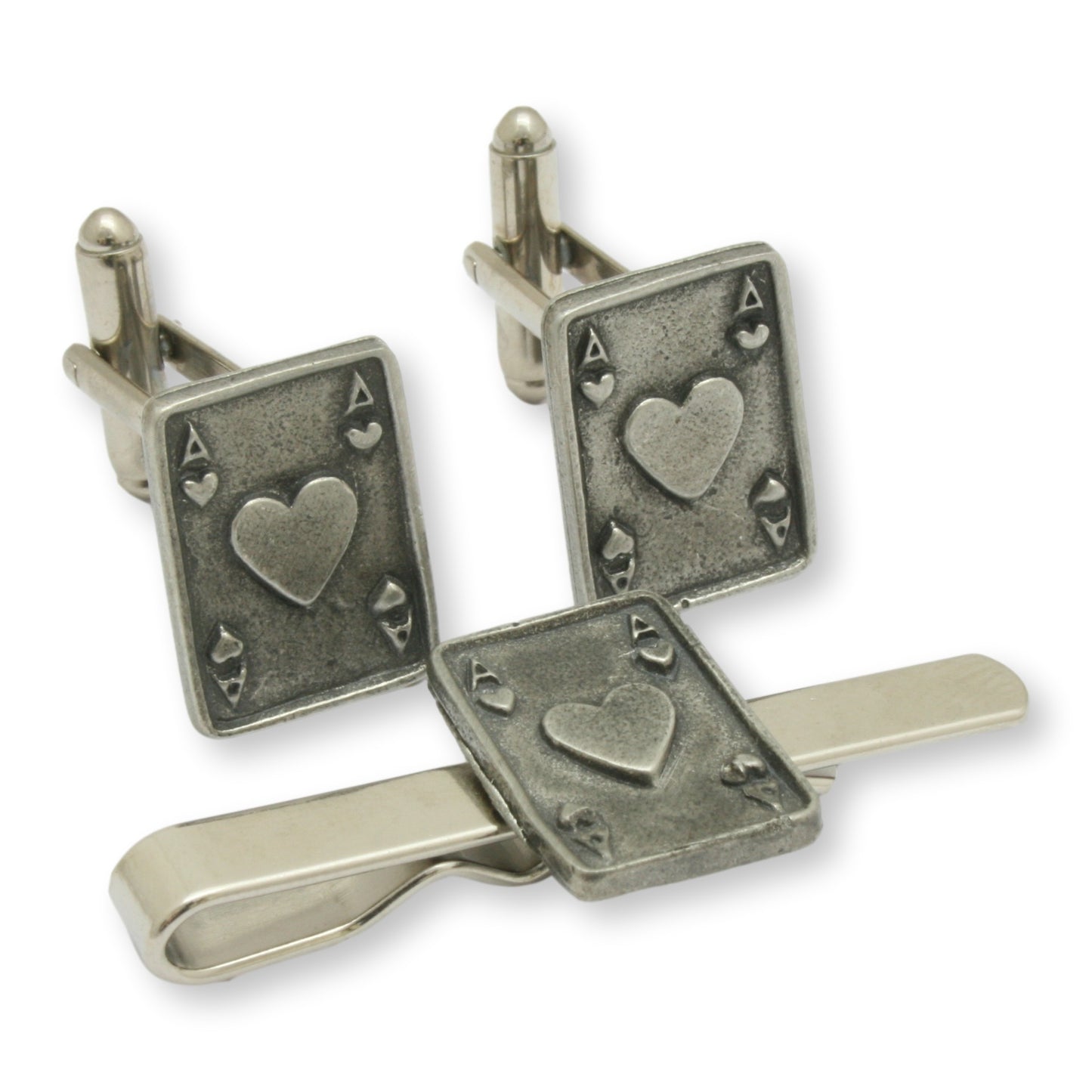 Card Suit Pewter Cufflinks