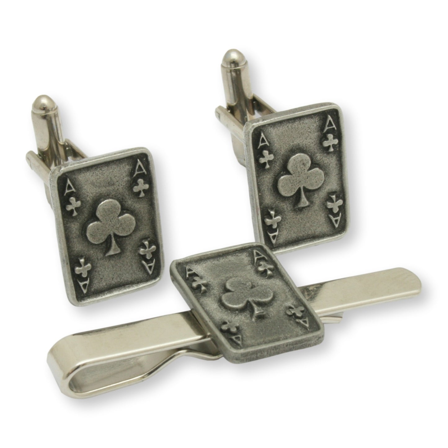 Card Suit Pewter Cufflinks